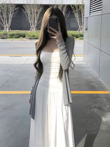 LIRUSHAN | Đầm Nhỏ Phong Cách Pháp Elegante cho Phụ Nữ Bé Gọn Mùa Thu Sớm