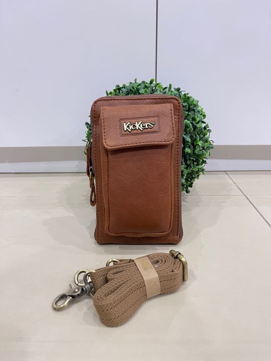 Kickers Leather 2 in 1 Bag Sling Pouch Lazada