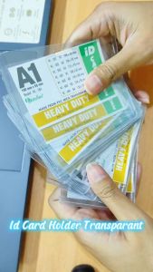 ID Card Holder / Name Tag Plastik Mika A1 Dataflex isi 20pcs