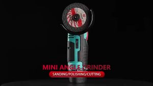 Grinder Cordless grinder mini 18V Portable Cordless Angle Grinder Brushless Motor Machine Dual Battery Brushless Angle Grinder Cordless Rechargeable Angle Machine Metal Wood Cutting Grinding Polishing Machine Power Tools With 1/2 Lithium Battery
