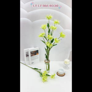 Hoa Bỉ Ngạn 3 Bông Bó Hoa Cắm Giỏ Trang Trí Tiệc. Hoa Lụa Decor