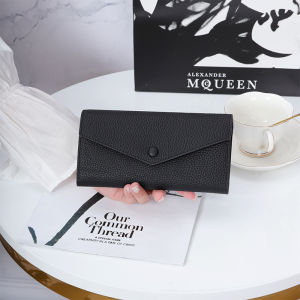 Royal Bagger Cowhide Long Wallet for Women Large Capacity Wallets Genuine Cow Leather Purses Envelope Slim Clutch Phone Purse 6927