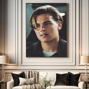L-LEO Leonardo DiCaprio HOLLYWOOD ACTOR Poster HD Waterproof High-Toughness Self-Adhesive Wall Decor Universal