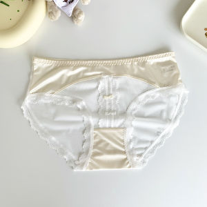 ใส่สบาย ผ้าฝ้าย ปมผีเสื้อ ตาข่าย ชุดชั้นในต่ํา เอว ผู้หญิง กางเกงใน ระบายอากาศได้ดี โปร่งแสง กางเกงชั้นในสุดหรู ทรงสามเหลี่ยม