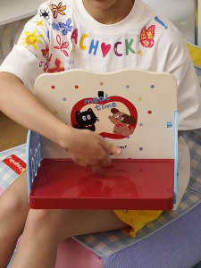 Cat Dining Table Puppy Feeder Stand Adjustable Pet Bowl Rack Anti Leak Proof Neck Protect Meja Makan Haiwan