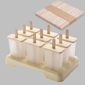 Khuôn Làm Kem Que DailyPlastic 9 Ngăn Dụng Cụ Làm Kem Que Tự Làm Kèm Khay Làm Đá Viên Phụ Kiện Nhà Bếp
