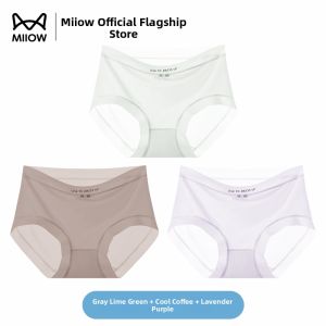 MiiOW | Seamless Antibacterial Summer Cotton Crotch Briefs