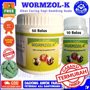 OBAT CACING KAMBING DOMBA WORMZOL K 50 WORMZOL K 10 Kaplet -Obat Cacing Kambing Domba Sapi medion