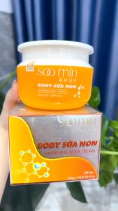 Kem Body Trắng Da Cấp Tốc Kem Body Trắng Da Chính Hãng Hàn Quốc Phục Hồi Da Mỏng Yếu Chống Nắng SOO MIN 250gram