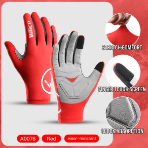 VILICO Cycling Gloves Anti-slip Women Men MTB Road Bicycle Gloves Breathable Gym Fitness Fishing Bike Racing Gloves