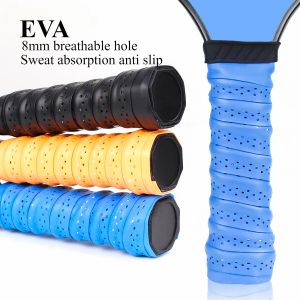Pickleball Paddle Grip Rubber Wrapped with Binding Tape Keel Rubber Sweatband Covered with Film Anti Slip Breathable Hand Glue