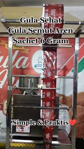 Gula Aren Sachet Stick Bubuk Asli Murni 100% Organik Grade A 6 gr Gula Aren Semut Saset Brown Sugar Asli Murni Palm Sugar 100% Original Pondok Aren Bpom Halal MUI