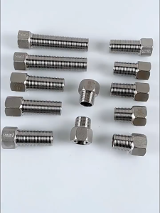 100MM/70MM/50MM Keluli Anti Karat Silver Stainless Steel M & F Connector Extension Plumbing Fitting Water Pipe Thread Joint Adapter Basin