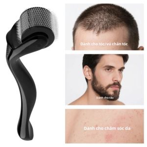 1 Chiếc Derma Con Lăn Titan 540 Microneedles Cho Tóc Râu Tăng Trưởng 0.2/0.25/0.3 Mm Mỹ Phẩm Làm Đẹp Da Mặt Thiết Bị Dành Cho Nữ & Nam