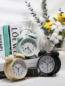 4 inches Twin Bell Alarm Clock with Backlight Loud Ring Bell for Heavy Sleeper / Jam Loceng Berlampu