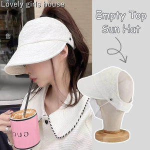 [Lovely Girls House หมวกบังแดดผมหางม้าสูงสำหรับผู้หญิง หมวกไม่มีเชือกผูกลายดอกไม้ สำหรับฤดูร้อนกระบังพับได้ ฟลอปปี้ กันยูวี เบสบอล นอกบ้าน](http://www