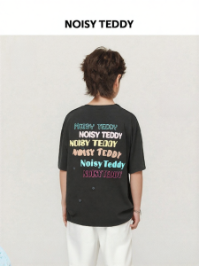 3D Embroidery Letter Print T-Shirt