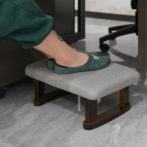 Solid Wood Footstool Office Footrest Prevents Crossed Legs Sofa Footrest Table under Desk Work Station Footrest Step