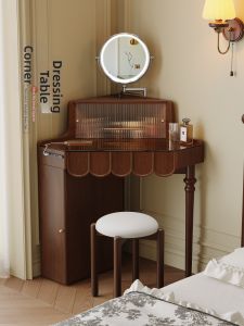 FANLUOWEI | Antique Style Corner Vanity Small Bookcase Storage Cabinet