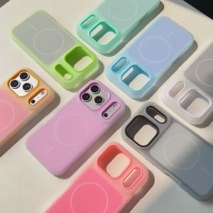 Candy Color For Magsafe Magnetic Wireless Charging Phone Case For iPhone 17 Pro Max 16 15 14 Plus 13 12 11 Shockproof Cover