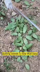 Weeding Tool Manganese Steel Hand Weeder Grass Removal Puller Sturdy V-shaped Garden Tools