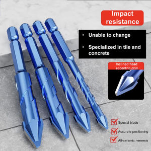 5/4/1PCS high-Hardness Skew Head Eccentric Drill Bits For Tiles/ Glass/Metal/Wood Drilling Tools 6-12mm Drill Bits Set