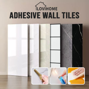 SG Self Adhesive Marble Tiles Wall Stickers Waterproof Oil-Proof Wallpaper Kitchen Toilet Bathroom Living Room 30×60cm