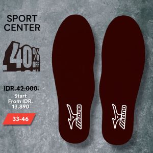 Insole/Telapak Dalam Sepatu Mzuno Series Ukuran Anak & Dewasa 33-46
