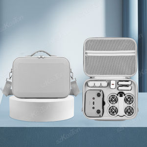 for dji Storage Bag Protective Carrying Case PU Leather Drop-resistant Hard Shell Handbag for DJI NEO Controller Accessories for dji neo bag、dji neo carrying bag