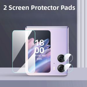 Oppo Find N2 Flip Outer Screen Tempered Glass Protection Film Foldable Mobile Phone Cover Rear Camera Lens Protection High Definition
