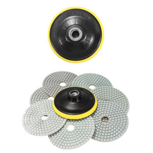 【New Arrival】4 inch Diamond Polishing Pad Set for Granite Concrete Marble Stone Tiles