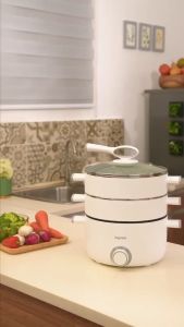 Kyowa by Winland 3L 6-in-1 Function Multi-Cooker w/ 2 Layer Stainless Steel Steamer Tray KW-3804