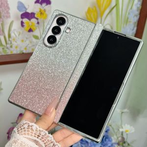 szhaiyu | For Fold8 Luxury Plating Glitter Bling Phone Case for Samsung Galaxy Z Fold8 Ultra Fold8 7 Shockproof Hinge Protection Cover