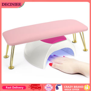 DECINIEE Hand Pillow Leather Arm Rest Cushion Support Hand Holder Soft Washable Leather Pillow for Nail Lamp Manicure Tools