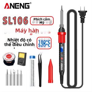 ANENG | ANENG SL106 Máy Hàn Nhiệt Độ Có Thể Điều Chỉnh 110V/220V Với Công Cụ Hàn Điện Tử Làm Nóng Nhanh Phích Cắm US/EU Để Sửa Chữa Thợ Điện