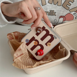 Creative Cute M Bean Foldable Screen Protection Case for Xiaomi MIXFlip2 Womens Style Full Cover Electroplated Sheepskin Honor MagicVFlip