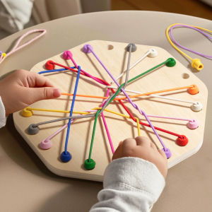 Logical Thinking Training Puzzle Toy Wooden Rope