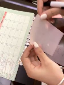 [WOVI STATIONERY] Sticky Note Transparan 50 Lembar Tahan Air Dan Halus / Pembatas Kertas Transparan [PCS]