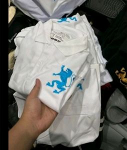 KAOS POLO TSHIRT GIO DANO LOGO BORDIR BLUE TURKIS