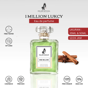Delisa Eau De Parfume Million Maskulin - Elegan Fresh Aroma Manis Seksi Elegan