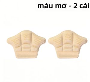 2/4 Miếng Dán Bảo Vệ Gót Chân Chống Trơn Trượt Tự Dính Đệm Đế Trong Miếng Dán Thoáng Khí Cho Chân Miếng Lót Giày Để Giảm Đau Hấp Thụ Sốc