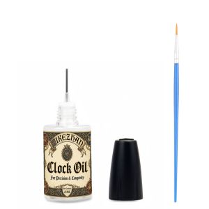 25ml Clock & Watch Lubricant Oil with Brush. Precision Maintenance for Gears & Movements. Anti-Rust Noise Reduction & Smooth Run
