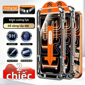 NNBILI 2 Miếng Dán Bảo Vệ Màn Hình Kính Cường Lực Full Cover Cho iPhone Pro Max Air 17 16 15 14 13 12 Mini 11 Pro 17e - Chống Trầy Xước Độ Nét Cao