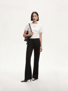 Vero Moda | Quần Tây Dáng Rộng Thun Dây Đai