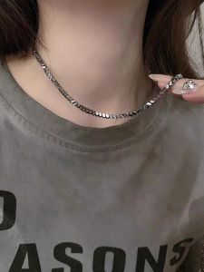 Elegant Titanium Steel Clavicle Chain Necklace Women's Style 2025 New Version Luxury Minimalist Fashion Jewelry Accessory