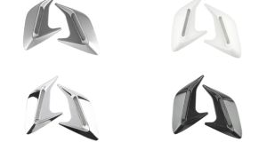 2Pcs Side Air Flow Air Scoop Mobil side air vent dummy universal 3D Stiker Mobil