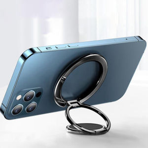 Strong Magnetic Mobile Phone Finger Ring Holder for MagSafe Accessories Magnet Foldable Cellphone Stand Support for iPhone 14 15