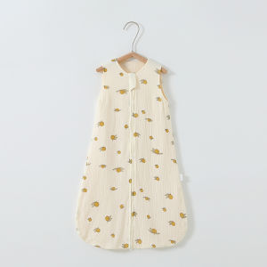 Pure Cotton Summer Childrens Vest Sleep Bag Thin Breathable Baby Clothes Sleeveless Vest Anti-Kick Blanket Leg Wrap