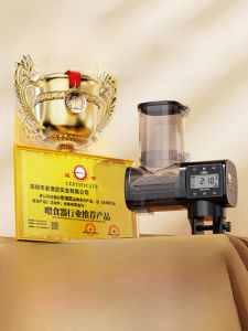 Automatic Fish Feeder Aquatic Animal Feeding Device Timed Turtle Food Dispenser Plankton Fish Feed Mini Circle Indoor Aquarium