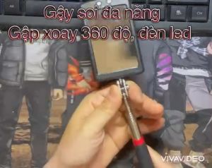 DỤNG CỤ GẬY KÉO DÀI THU GỌN DÙNG DÒ TÌM ĐỒ CÓ GƯƠNG SOI KIỂM TRA SỬA CHỬA GẬP VÀ XOAY 360 ĐỘ. TH1197